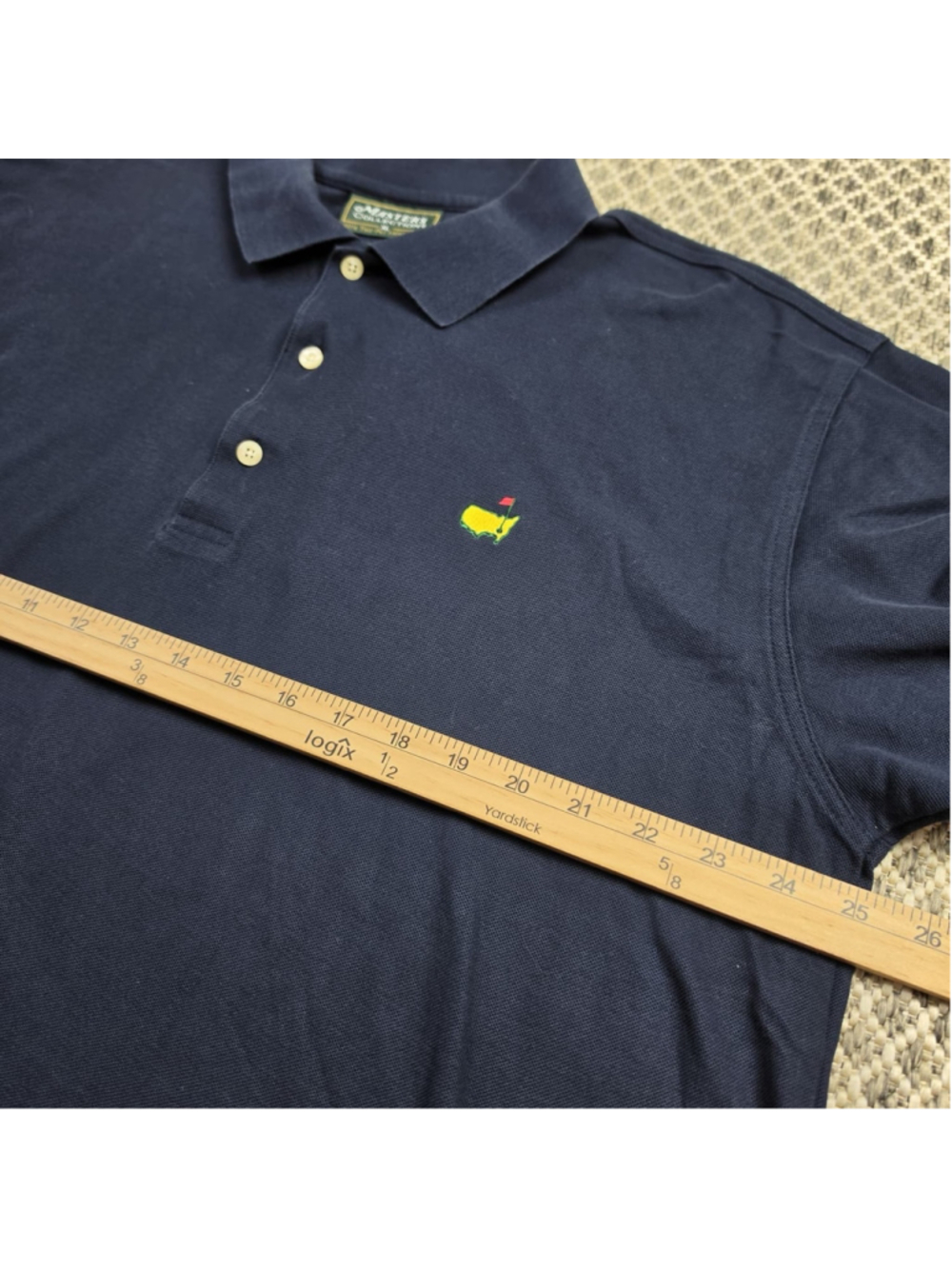 Masters Collection Polo Shirt XL Navy Augusta National Golf Tournament Vintage - Picture 6 of 8